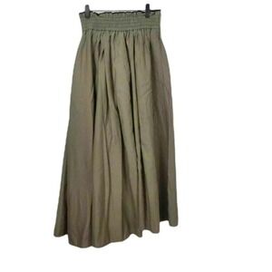 SYSTEM The Handsome Wide Leg Split Pant Pull On Lagenlook Forest Fairy Boho XS/S